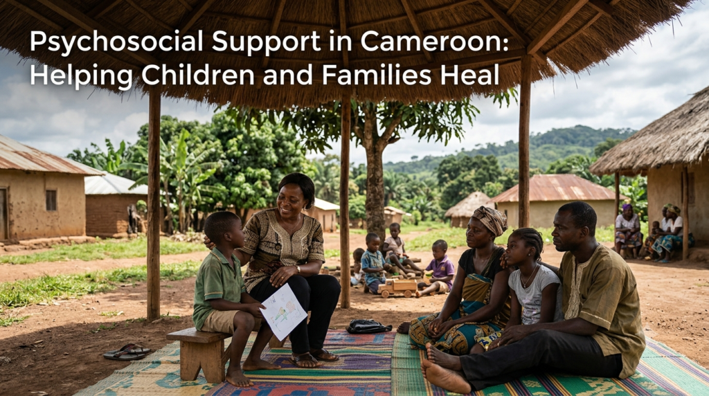 Ndichia Foundation providing psychosocial support activities for vulnerable children and families in Cameroon
