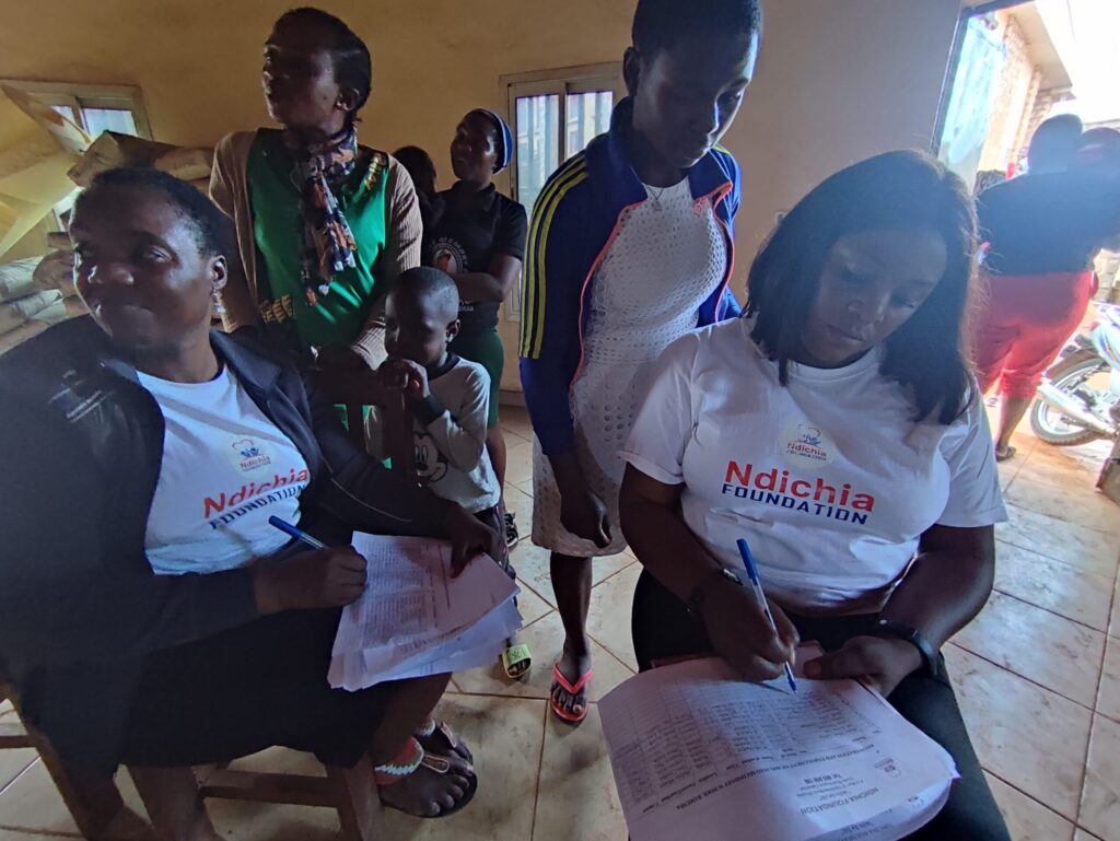 Youth participating in vocational skills training under Ndichia Foundation programs in Cameroon