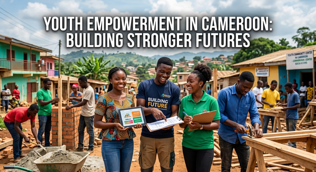 Youth participating in vocational skills training program by Ndichia Foundation in Cameroon